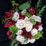 Roses, Alstro, Green Hydrangea, Rosemary